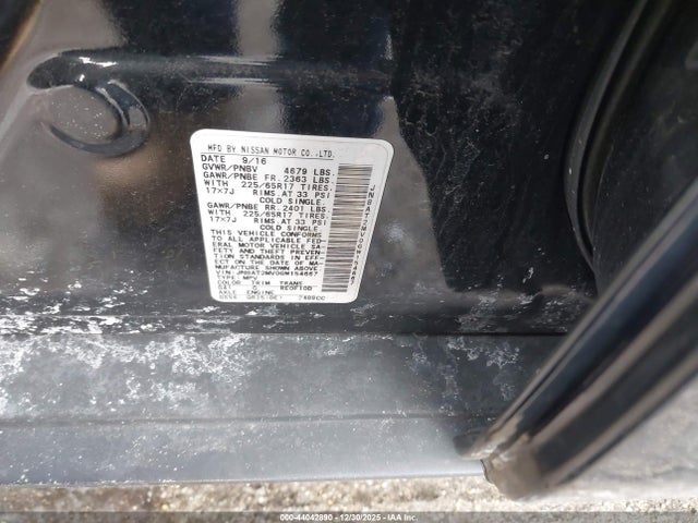 JN8AT2MV0GW154667 Nissan ROGUE S