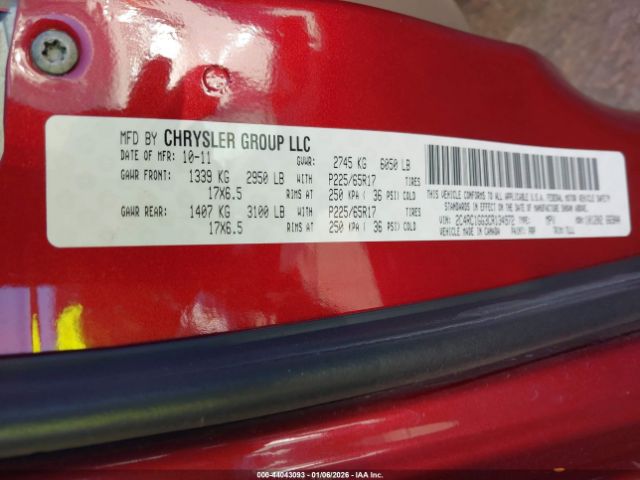 2012 CHRYSLER TOWN & COUNTRY 2C4RC1GG3CR134972 Photo 8