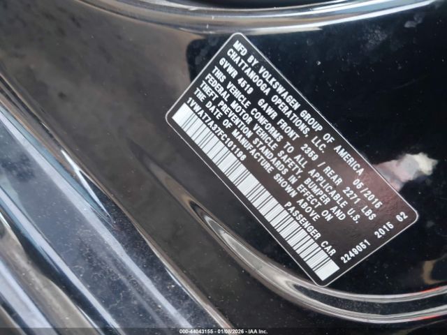 2015 VOLKSWAGEN PASSAT 1VWAT7A37FC101196 Photo 8