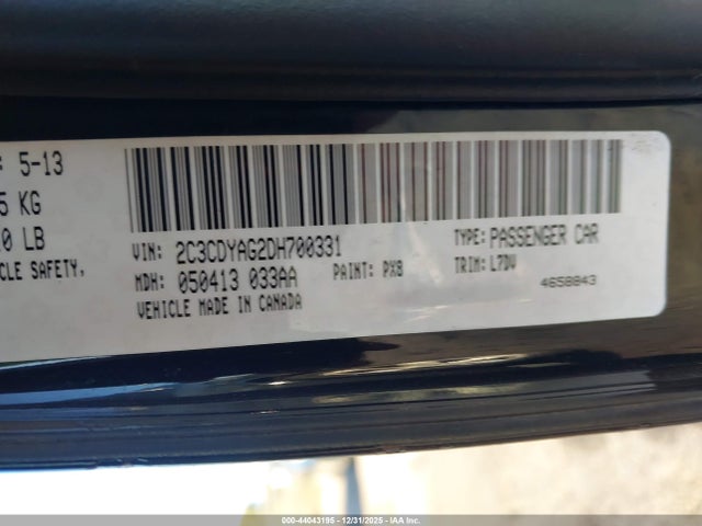 2013 DODGE CHALLENGER 2C3CDYAG2DH700331 Photo 8