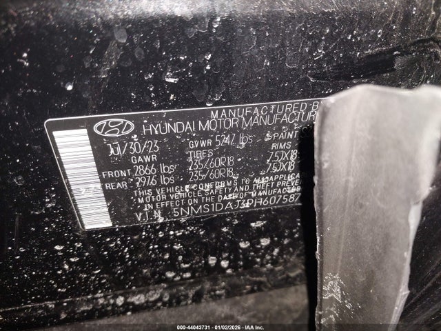 2023 HYUNDAI SANTA FE 5NMS1DAJ3PH607587 Photo 8