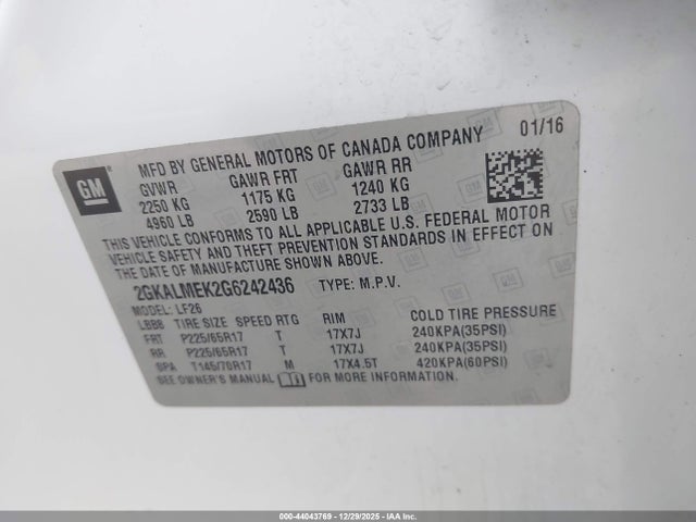 2GKALMEK2G6242436 GMC Terrain Sle-1