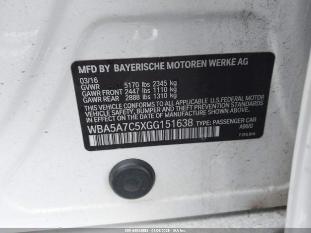 2016 BMW 528I WBA5A7C5XGG151638 Photo 8