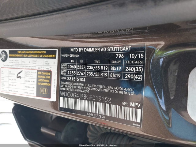Mercedes-Benz GLC 300 2016 WDC0G4JB8GF019352 Image 9