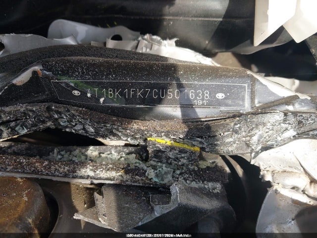 2012 Toyota Camry Se V6 მანქანა იყიდება აუქციონზე, vin: 4T1BK1FK7CU501638, აუქციონის ნომერი: 44044128