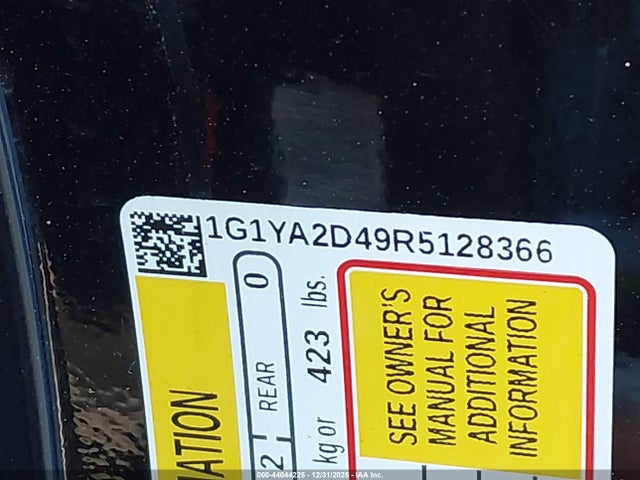 2024 CHEVROLET CORVETTE STINGRAY 1G1YA2D49R5128366 Photo 8