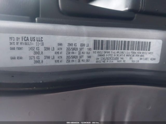 2019 JEEP GRAND CHEROKEE 1C4RJFBG7KC610299 Photo 8