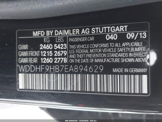 2014 MERCEDES-BENZ E 250 BLUETEC WDDHF9HB7EA894629 Photo 8