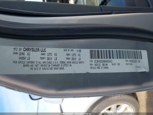 2008 CHRYSLER 300 2C3KA33G08H262421 Photo 8