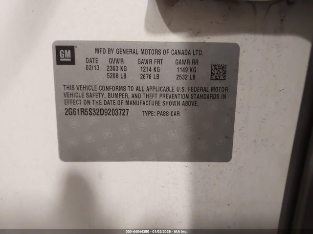 2013 CADILLAC XTS 2G61R5S32D9203727 Photo 8