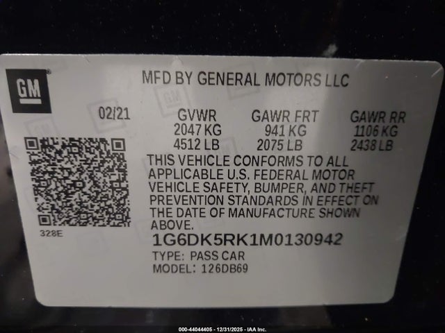 2021 CADILLAC CT4 1G6DK5RK1M0130942 Photo 8