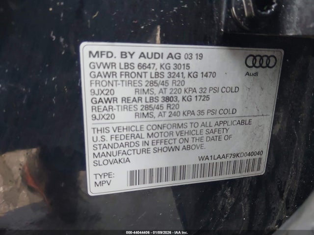 2019 AUDI Q7 WA1LAAF79KD040040 Photo 8