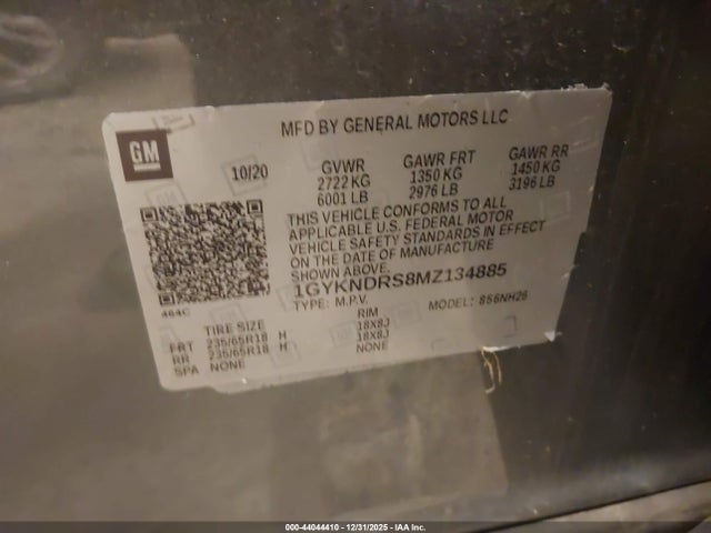 2021 CADILLAC XT5 1GYKNDRS8MZ134885 Photo 8