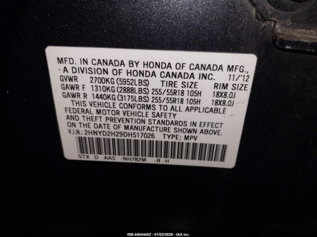 2013 ACURA MDX 2HNYD2H29DH517026 Photo 8