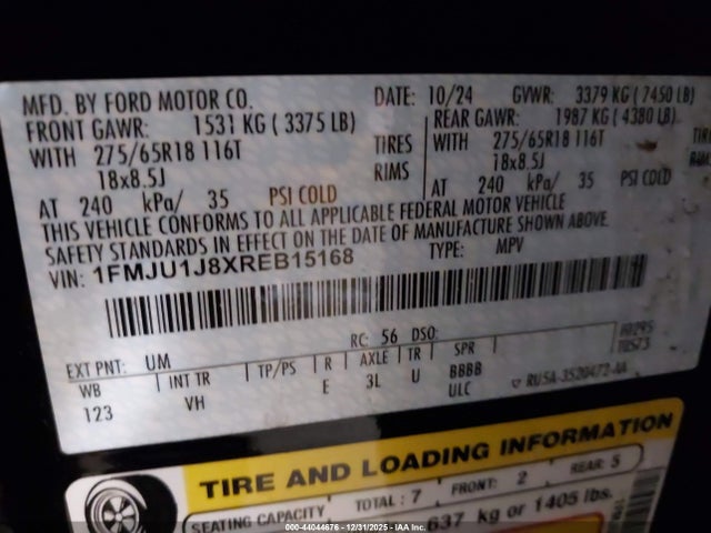 Ford Expedition Xlt 2024 1FMJU1J8XREB15168 Image 9