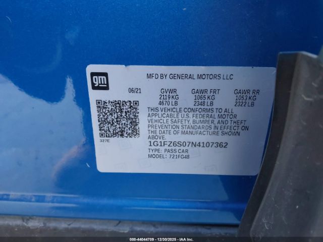 2022 CHEVROLET BOLT EUV 1G1FZ6S07N4107362 Photo 8