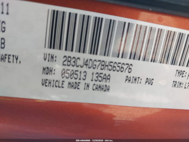 2011 DODGE CHALLENGER 2B3CJ4DG7BH565676 Photo 8