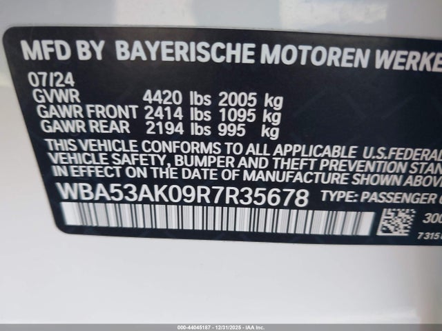 44045187 :رقم المزاد ، WBA53AK09R7R35678 vin ، 2024 Bmw 228i Gran Coupe Sdrive مزاد بيع