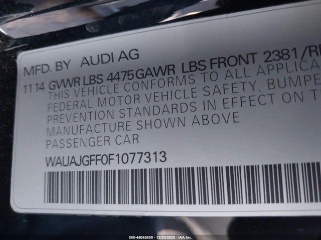 2015 AUDI A3 WAUAJGFF0F1077313 Photo 8