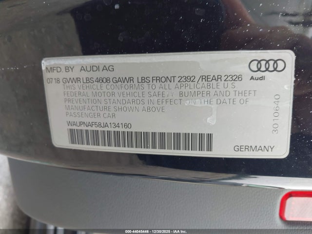 2018 AUDI A5 WAUPNAF58JA134160 Photo 8