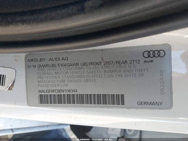 2014 AUDI A6 WAUGFAFC6EN108344 Photo 8