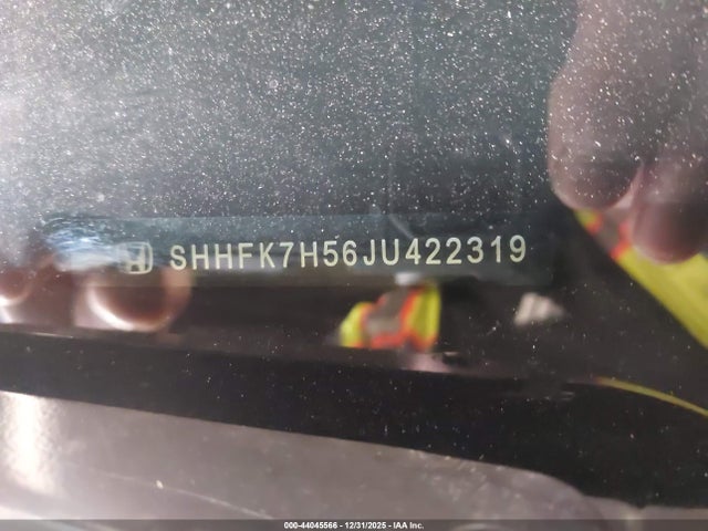 Honda CIVIC EX 2018 SHHFK7H56JU422319 Image 9
