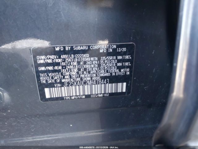2021 SUBARU FORESTER JF2SKAUC2MH478443 Photo 8