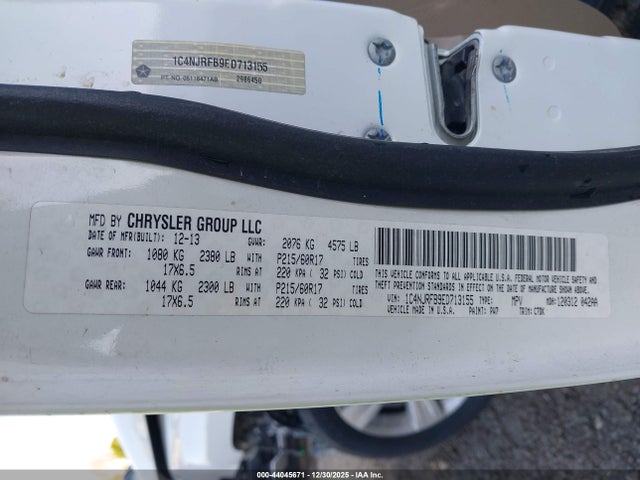 1C4NJRFB9ED713155 Jeep Patriot Latitude