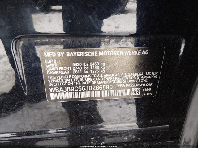 2018 BMW M550I WBAJB9C56JB286580 Photo 8