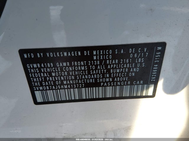 2017 VOLKSWAGEN JETTA 3VWDB7AJ5HM413727 Photo 8