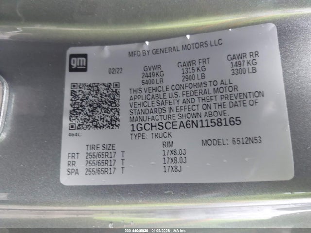 2022 CHEVROLET COLORADO 1GCHSCEA6N1158165 Photo 8