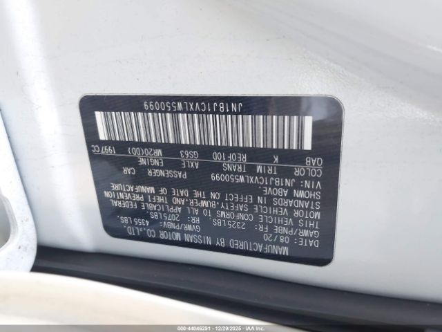 2020 NISSAN ROGUE SPORT JN1BJ1CVXLW550099 Photo 8