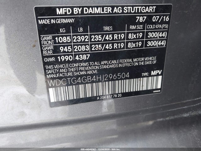 2017 MERCEDES-BENZ GLA 250 WDCTG4GB4HJ296504 Photo 8