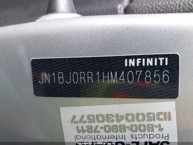 JN1BJ0RR1HM407856 Infiniti QX50