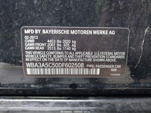 2013 BMW 328I WBA3A5C50DF602508 Photo 8