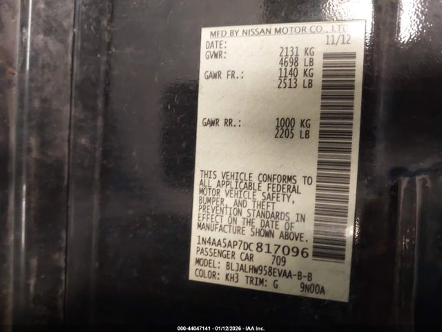 2013 NISSAN MAXIMA 1N4AA5AP7DC817096 Photo 8