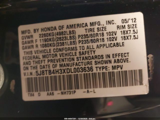 2013 ACURA RDX 5J8TB4H3XDL003636 Photo 8
