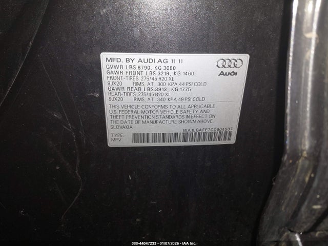 2012 AUDI Q7 WA1LGAFE7CD004507 Photo 8