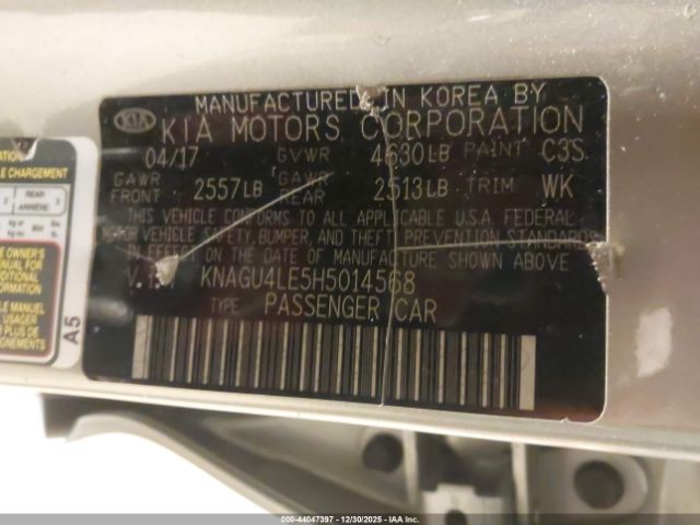 2017 KIA OPTIMA HYBRID KNAGU4LE5H5014568 Photo 8