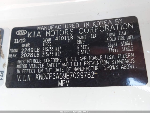 KIA SOUL + 2014 KNDJP3A59E7029782 Image 9