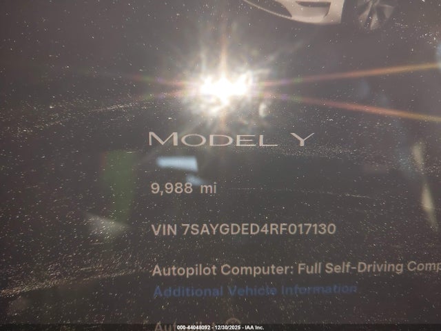 Tesla Model Y Rwd 2024 7SAYGDED4RF017130 Image 14