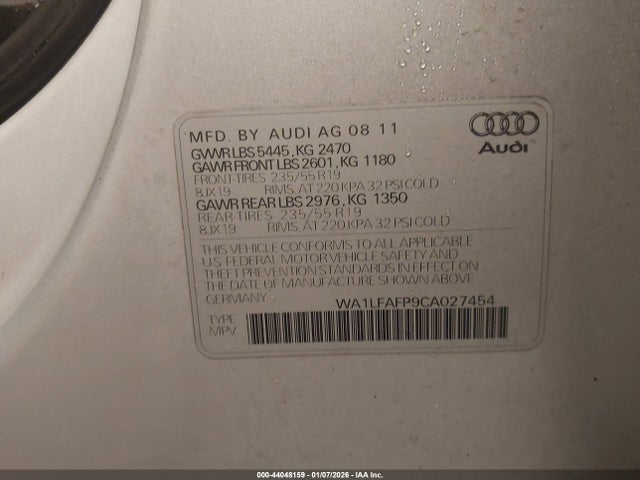 2012 AUDI Q5 WA1LFAFP9CA027454 Photo 8