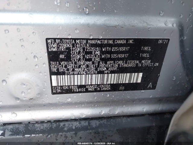 Toyota RAV4 LE 2021 2T3H1RFVXMC145878 Image 9