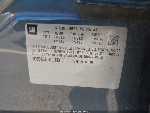 2012 CADILLAC CTS 1G6DA5E57C0133166 Photo 8