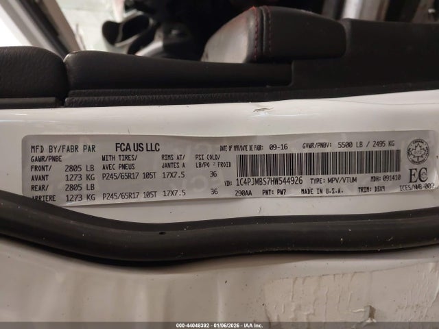 Jeep Cherokee Trailhawk 2017 1C4PJMBS7HW544926 Image 9