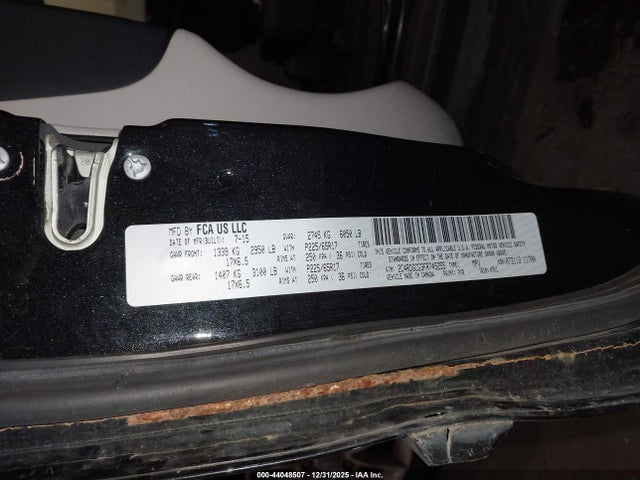 Dodge Grand Caravan Sxt 2015 2C4RDGCG3FR745255 Image 9
