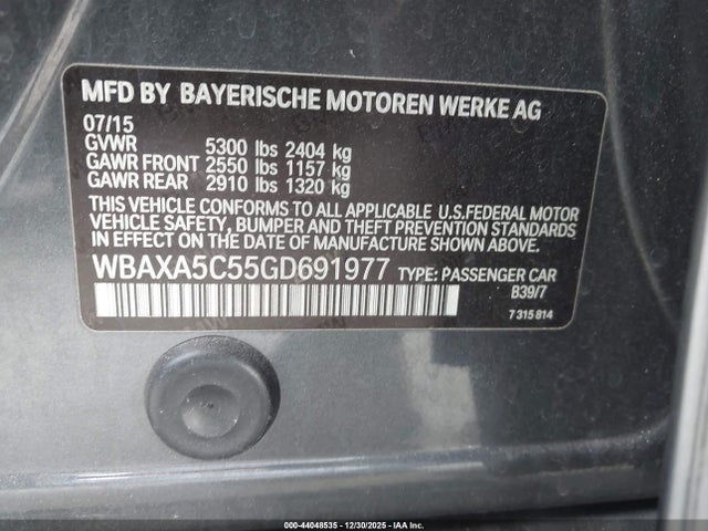 2016 BMW 535D WBAXA5C55GD691977 Photo 8