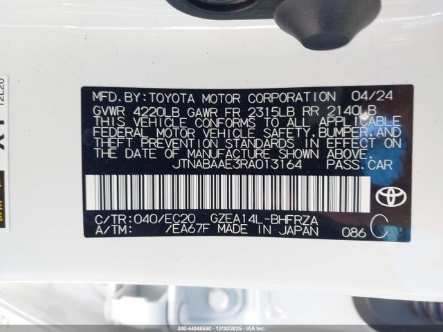 2024 TOYOTA GR COROLLA JTNABAAE3RA013164 Photo 8