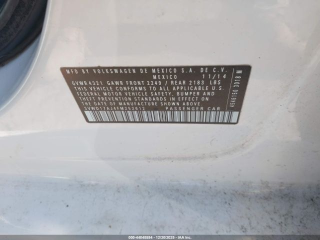 2015 VOLKSWAGEN JETTA 3VWD17AJ4FM252612 Photo 8