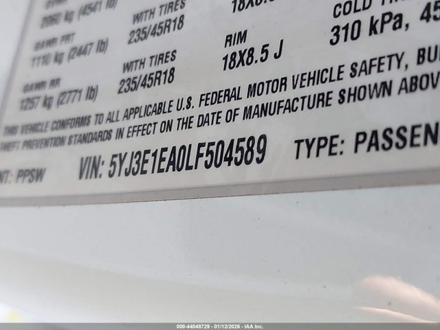 2020 TESLA MODEL 3 5YJ3E1EA0LF504589 Photo 8
